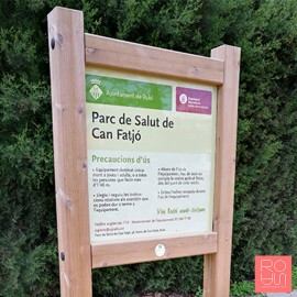 Cartell per normes d'ús en àrees biosaludables